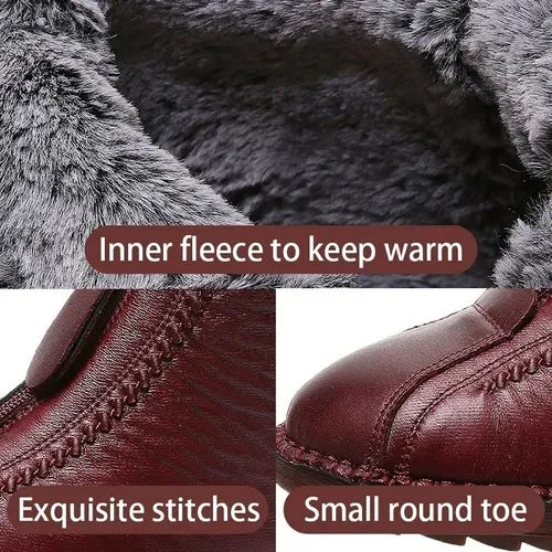 Rutschfeste Damenstiefeletten aus echtem Leder