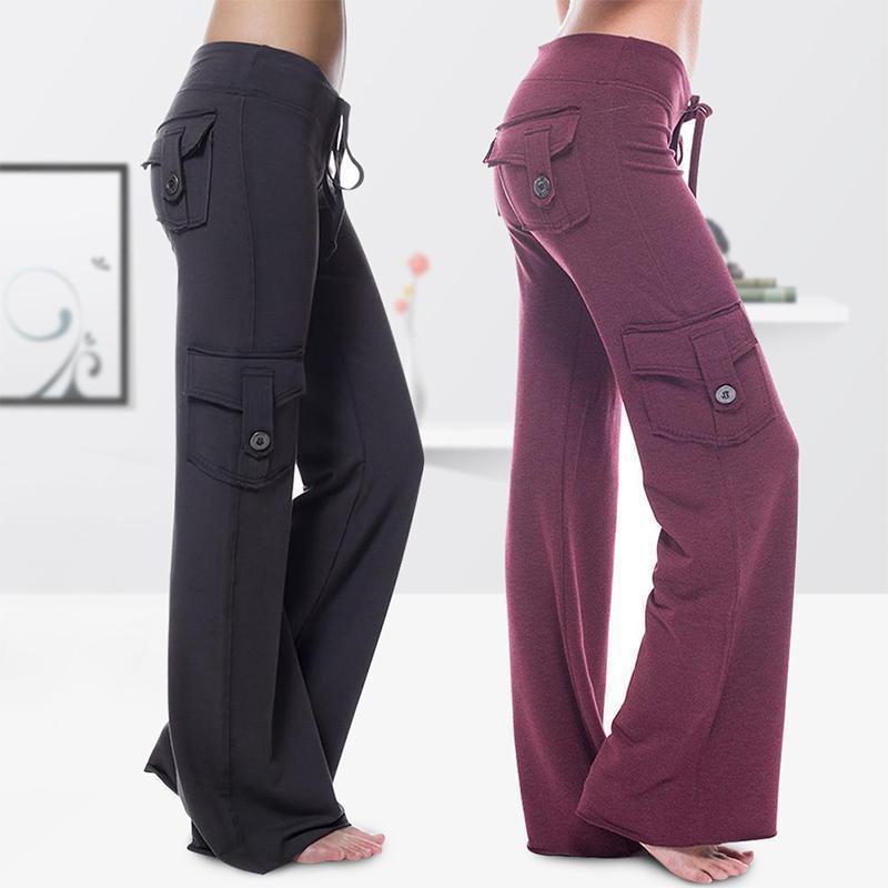 Elastische Umweltfreundliche Bambus Yogahose mit Taschen