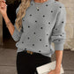 Gabriela – langärmliger poker-dot-pullover - LOVEZOE