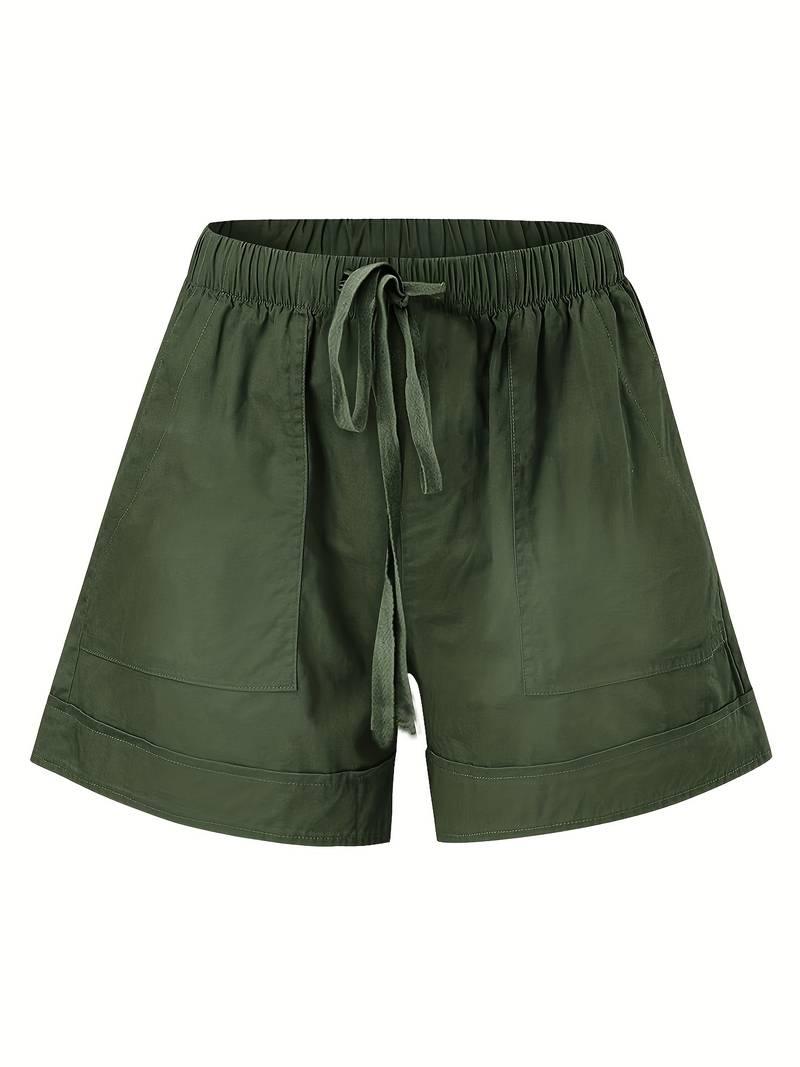 Emily – shorts mit elastischem bund und kordelzug für frühling/sommer - LOVEZOE