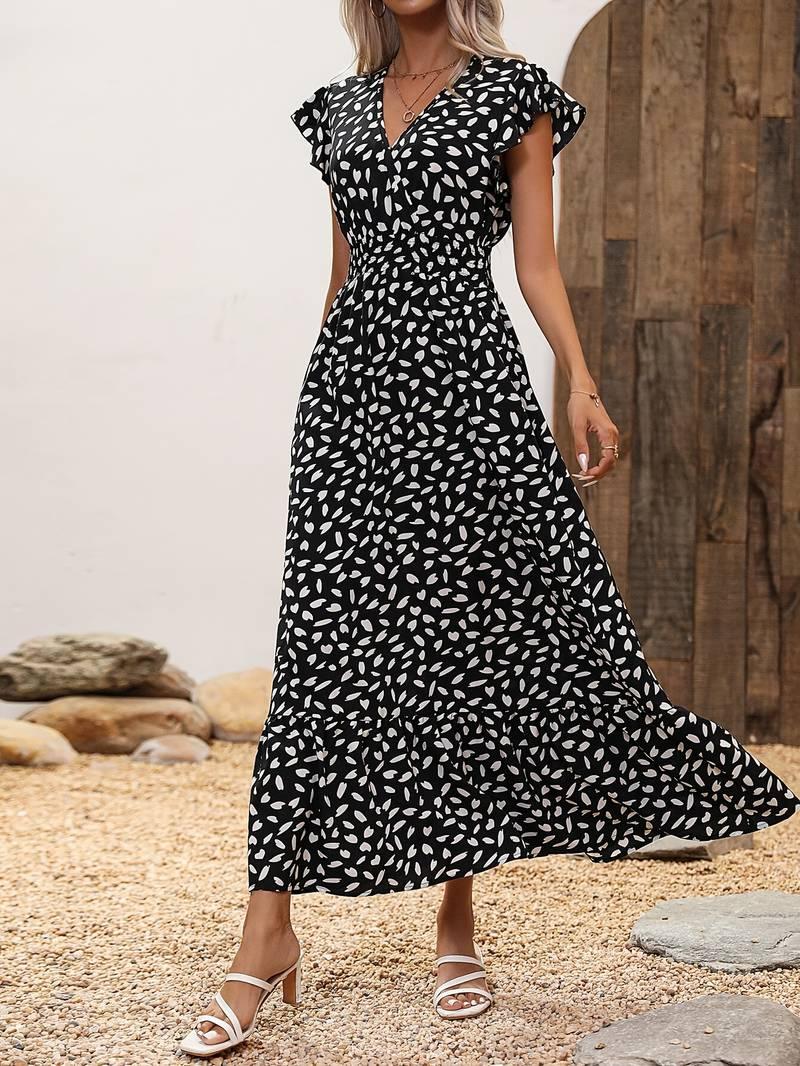 Samantha – a-linien-kleid mit allover-print - LOVEZOE