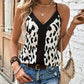 Riley – sommer-cami-top mit v-ausschnitt und leopardenmuster