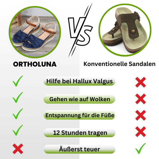 OrthoLuna™  - orthopädische schmerzlindernde Sandalen für mehr Komfort