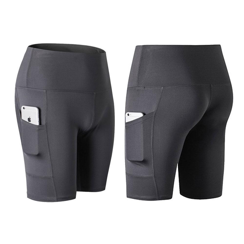 Hohe Taille Laufen Yoga Shorts