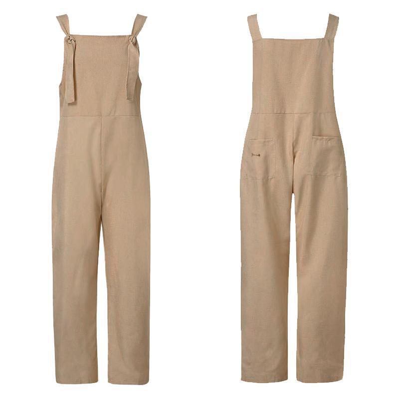 Lässige Jumpsuits insgesamte Baggy-Trägerhose in Übergröße