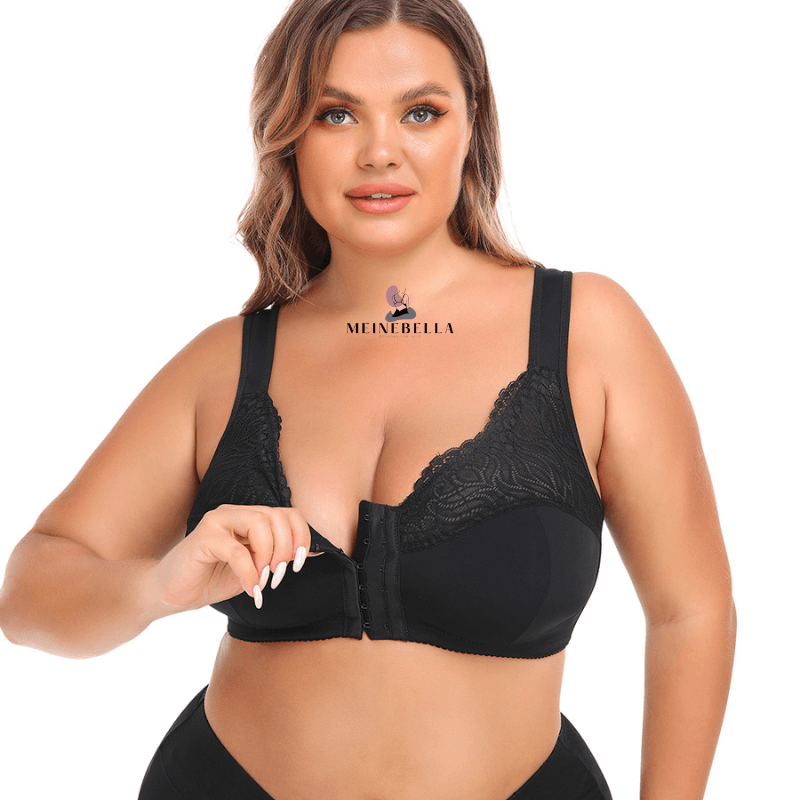 Meinebella™ Frontverschluss BH mit Spitze Ohne Bügel - LOVEZOE