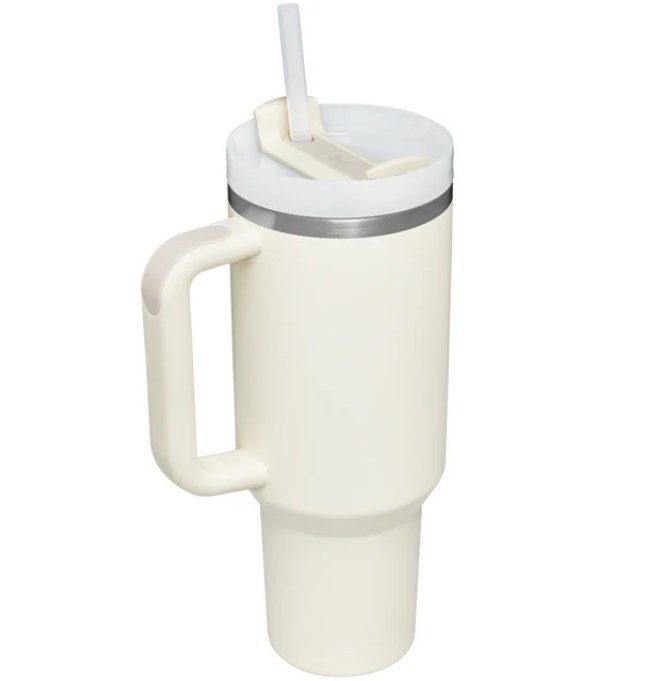 SANLEY Edelstahl Trink Cup mit Strohhalm 1 Liter