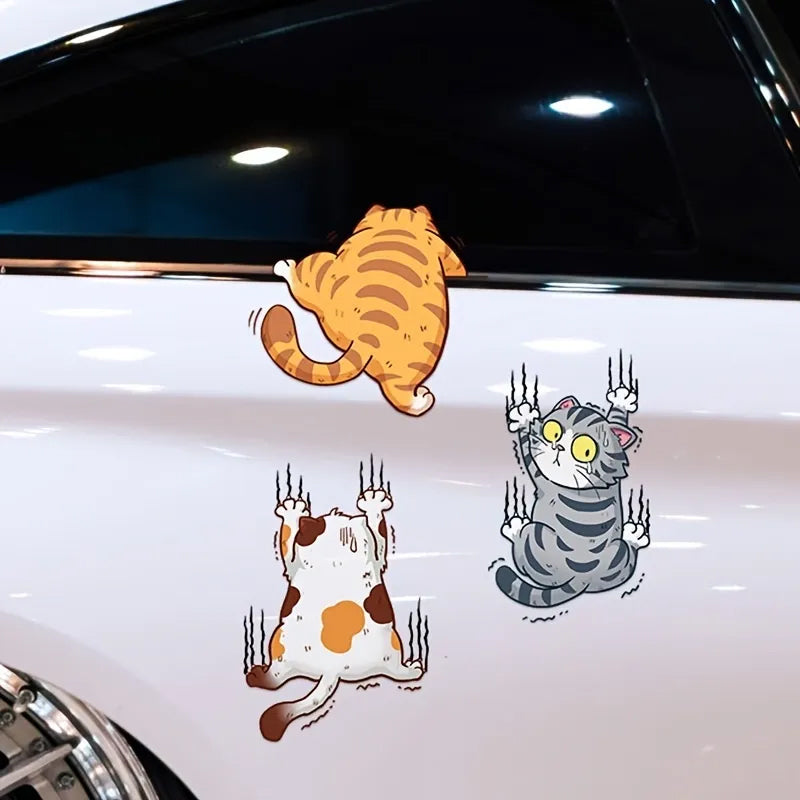 Niedliche Katze Cartoon Auto Aufkleber