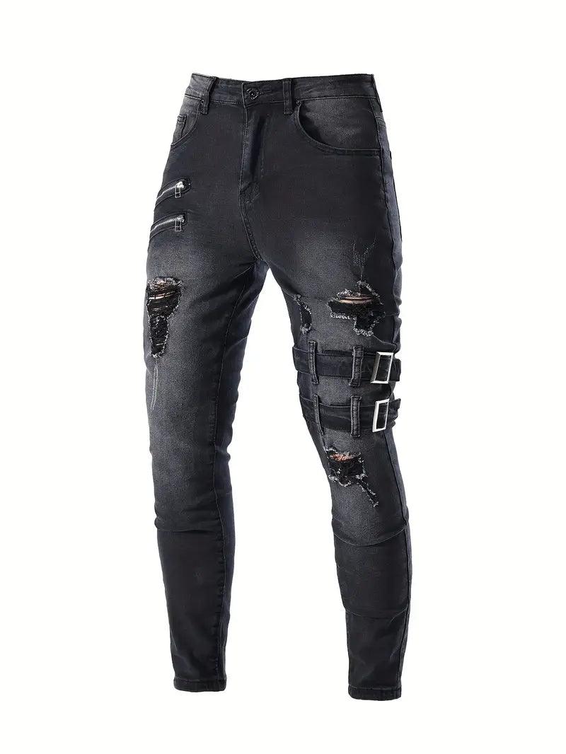 Mason – lässige bikerjeans für herren - LOVEZOE