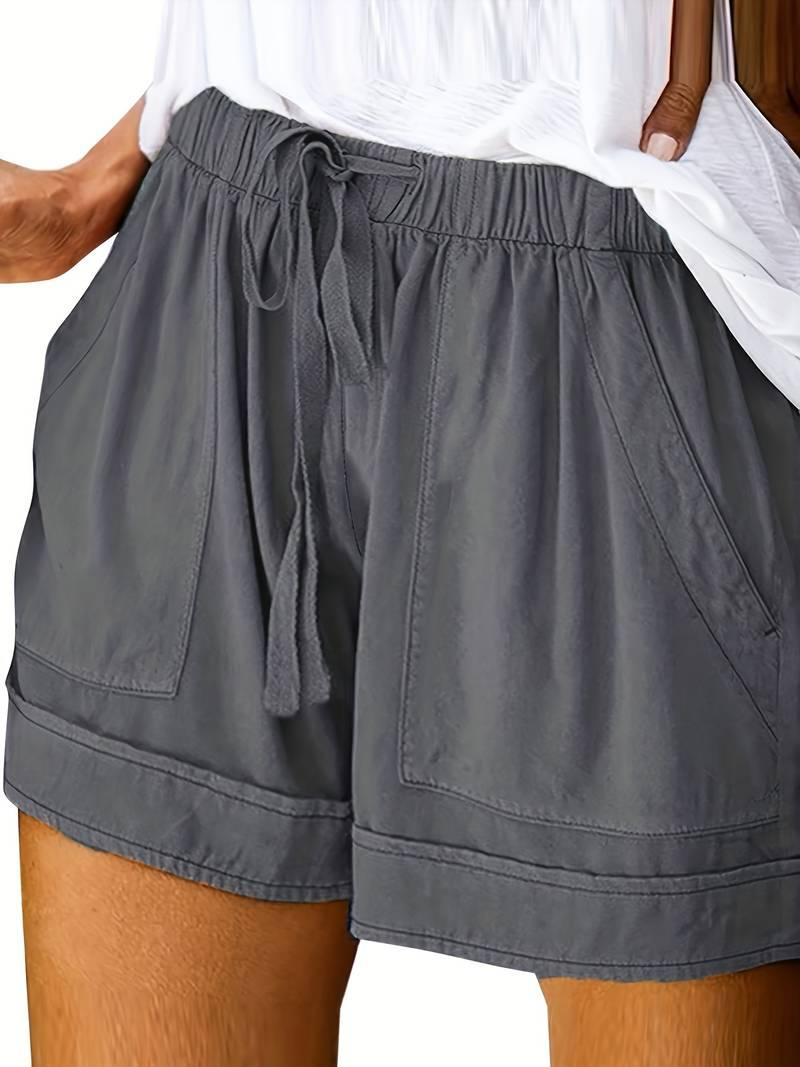 Emily – shorts mit elastischem bund und kordelzug für frühling/sommer - LOVEZOE