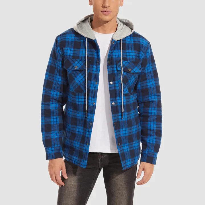 Harrison – flanell-winterjacke für herren - LOVEZOE