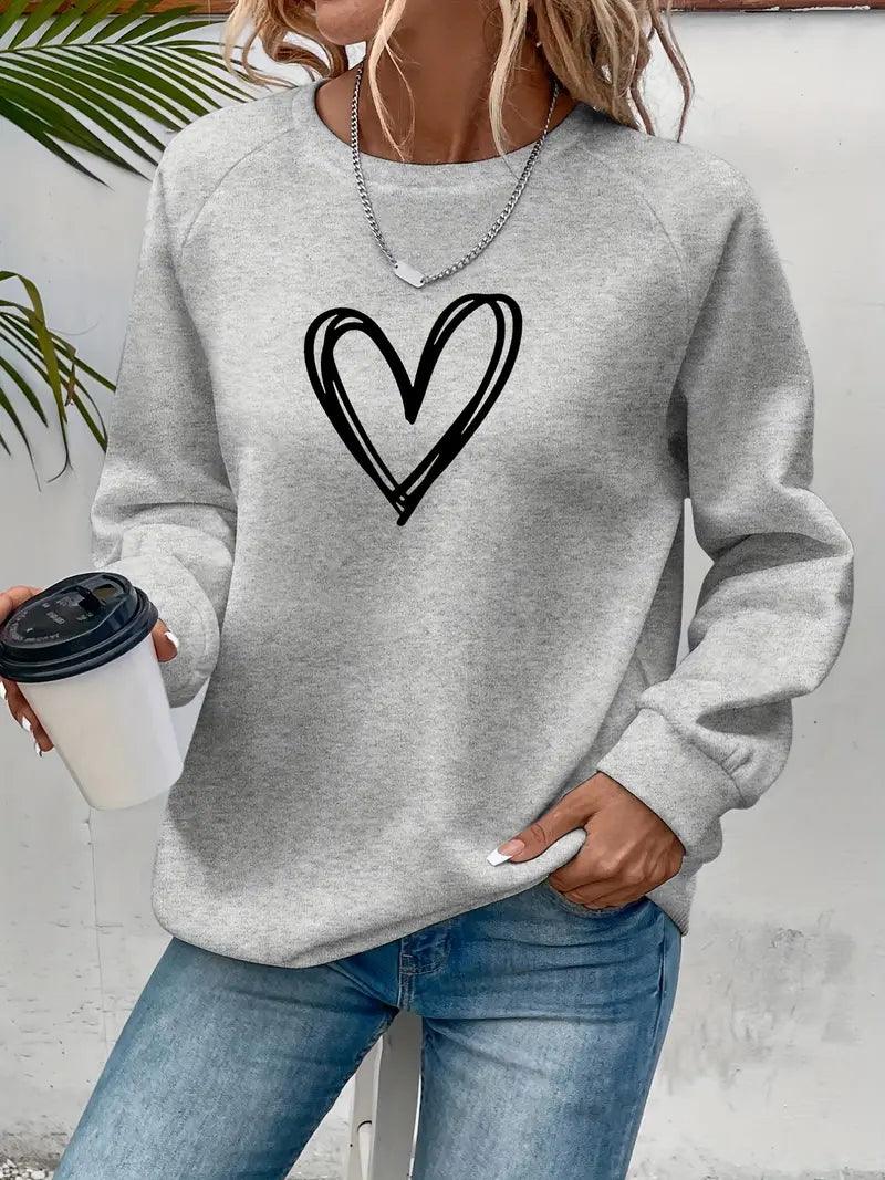 Emily – eleganter pullover mit herzmuster - LOVEZOE