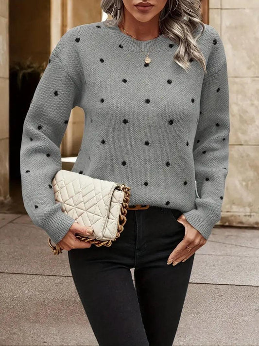 Chloe – pullover mit polka-dot-muster - LOVEZOE