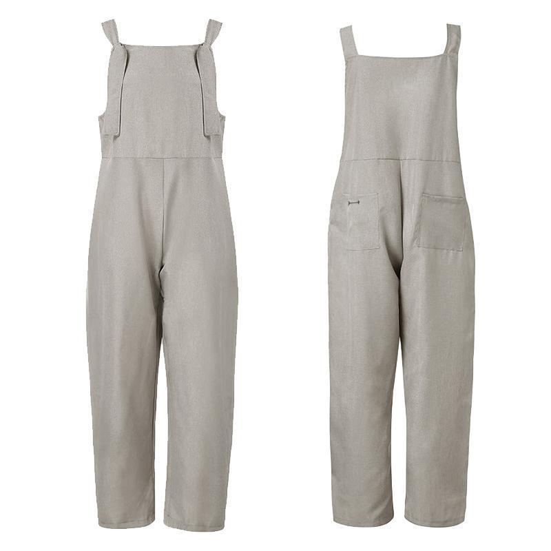 Lässige Jumpsuits insgesamte Baggy-Trägerhose in Übergröße