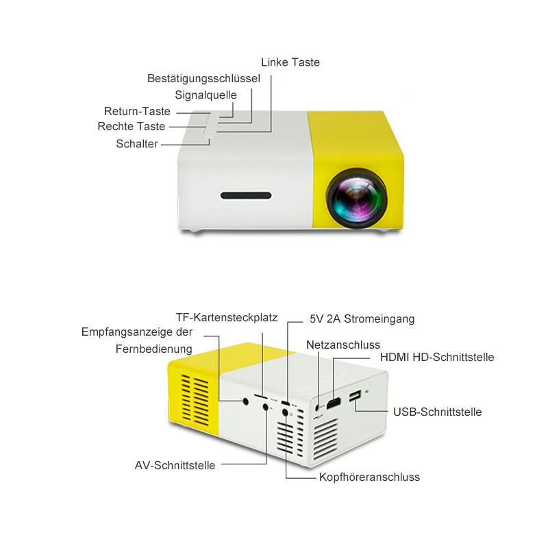 Tragbarer Dual-Purpose-Projektor