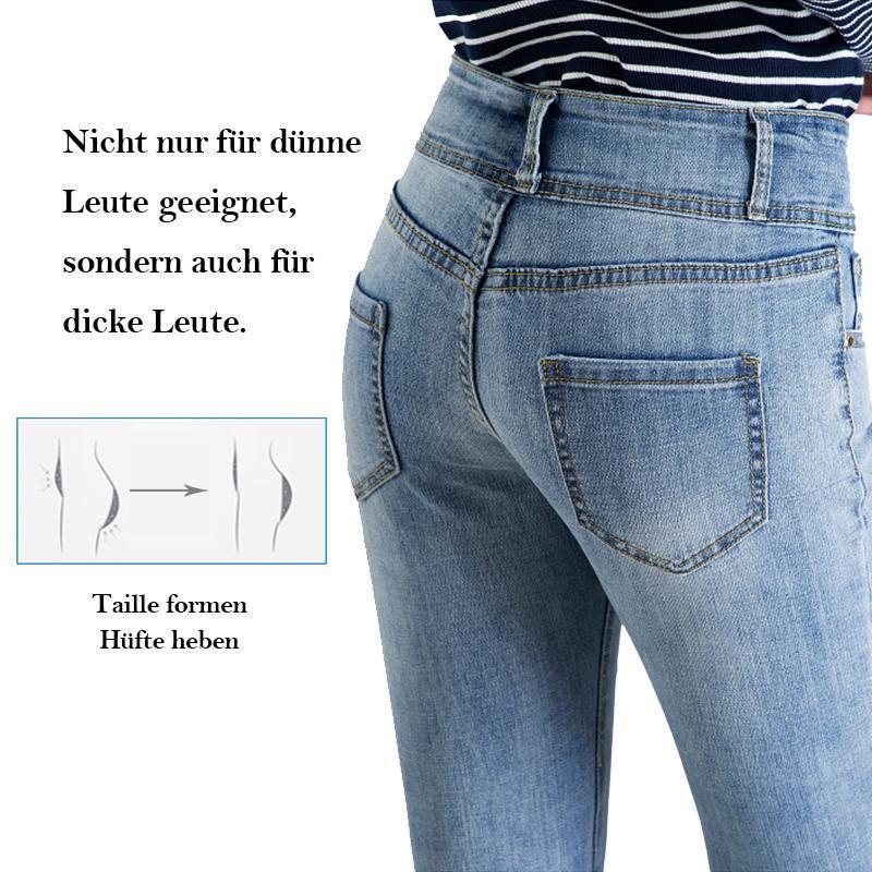 Stretchjeans mit Schleife