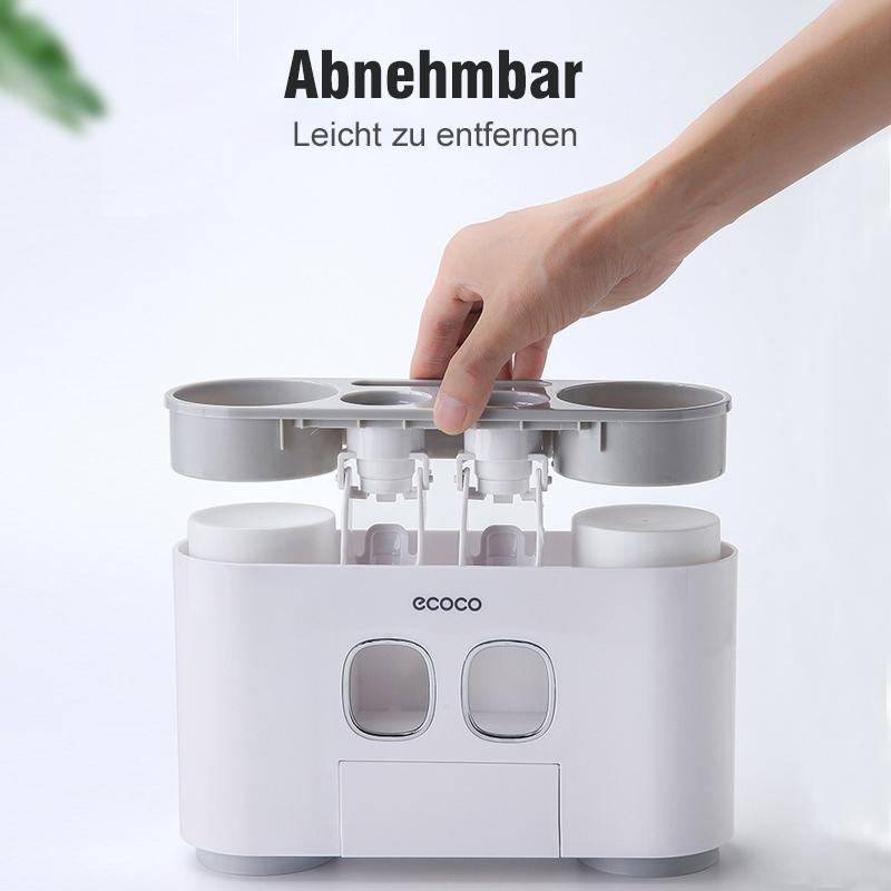 Automatischer Zahnbürstenhalter und Zahnpastaspender Set