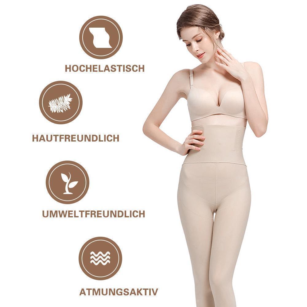 Damen Shapewear Leggings mit Bein Taillenformer Shaper