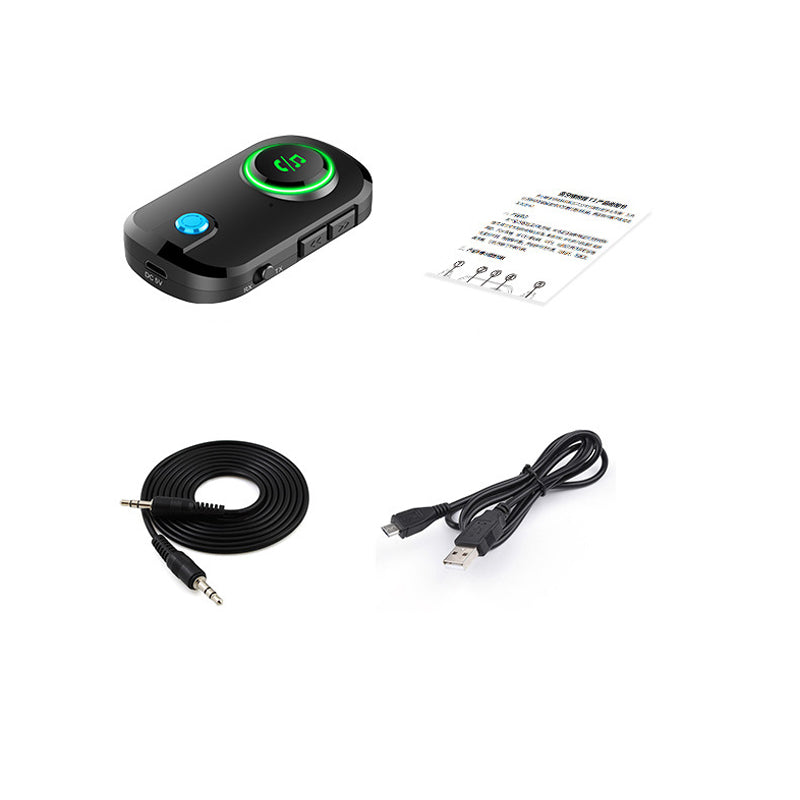 2in1 Bluetooth 5.0 Audio Transmitter / Receiver 3.5 mm Klinkeadapter - Schwarz