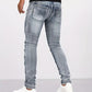 Liam – lässige skinny-bikerjeans für herren - LOVEZOE