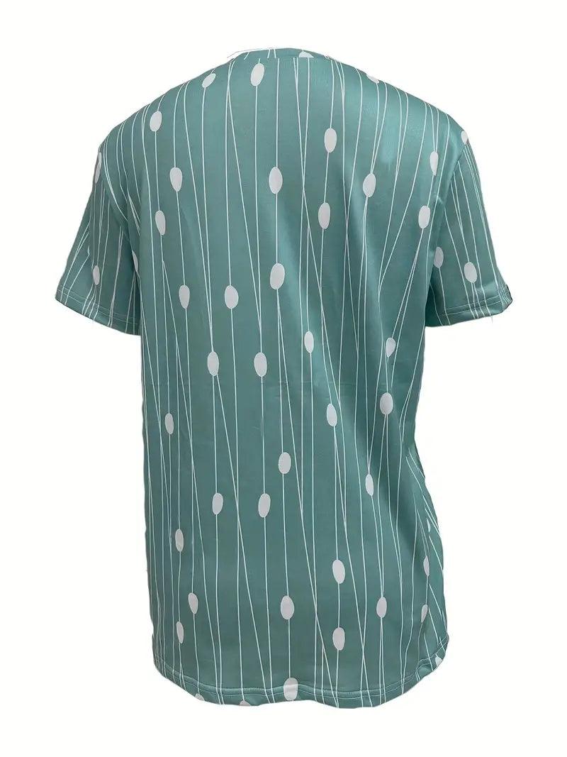 Mary – t-shirt mit rundhalsausschnitt und polka-dot-print - LOVEZOE