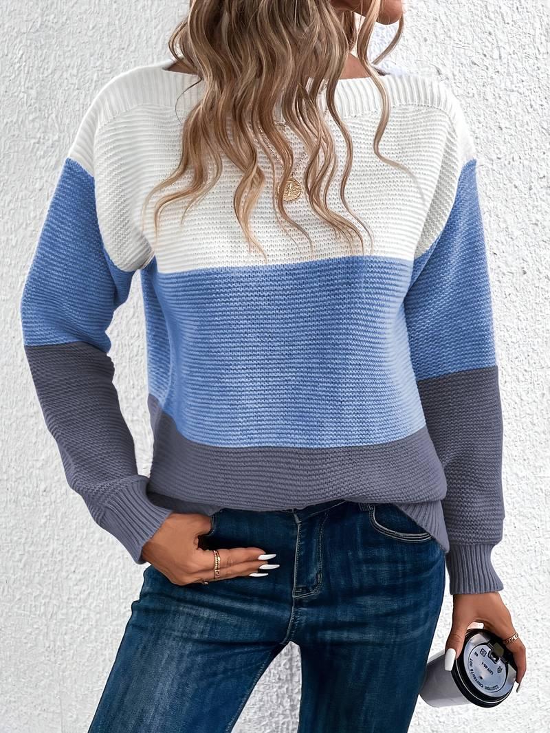 Lyra – stylischer pullover mit rundhalsausschnitt - LOVEZOE