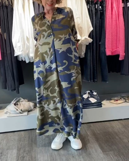 Kleider mit Camouflage-Styles und -Prints