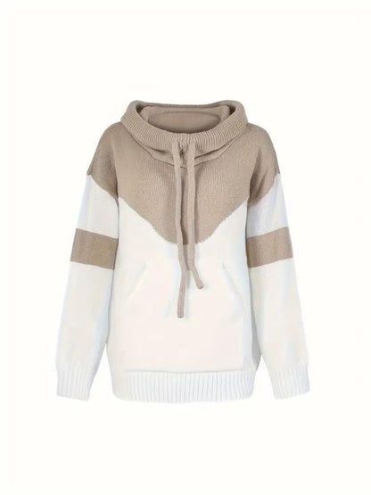 Ashley – lässiger farbblockpullover - LOVEZOE