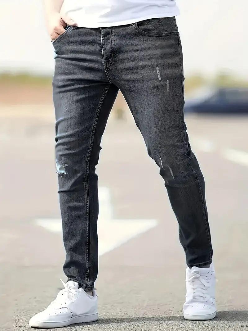 Mateo – lässige ripped-jeans für herren - LOVEZOE