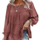 Agatha - Boho Bluse mit Stickdetails