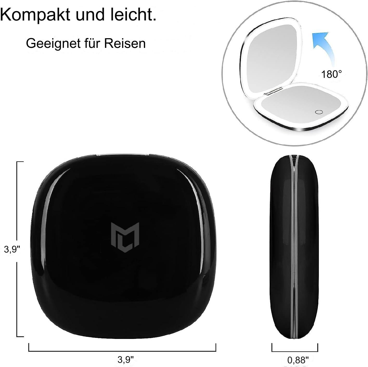 MagicMirror | Tragbarer LED-Schminkspiegel