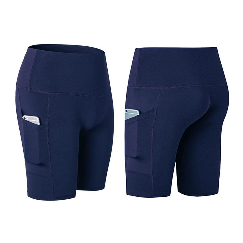 Hohe Taille Laufen Yoga Shorts