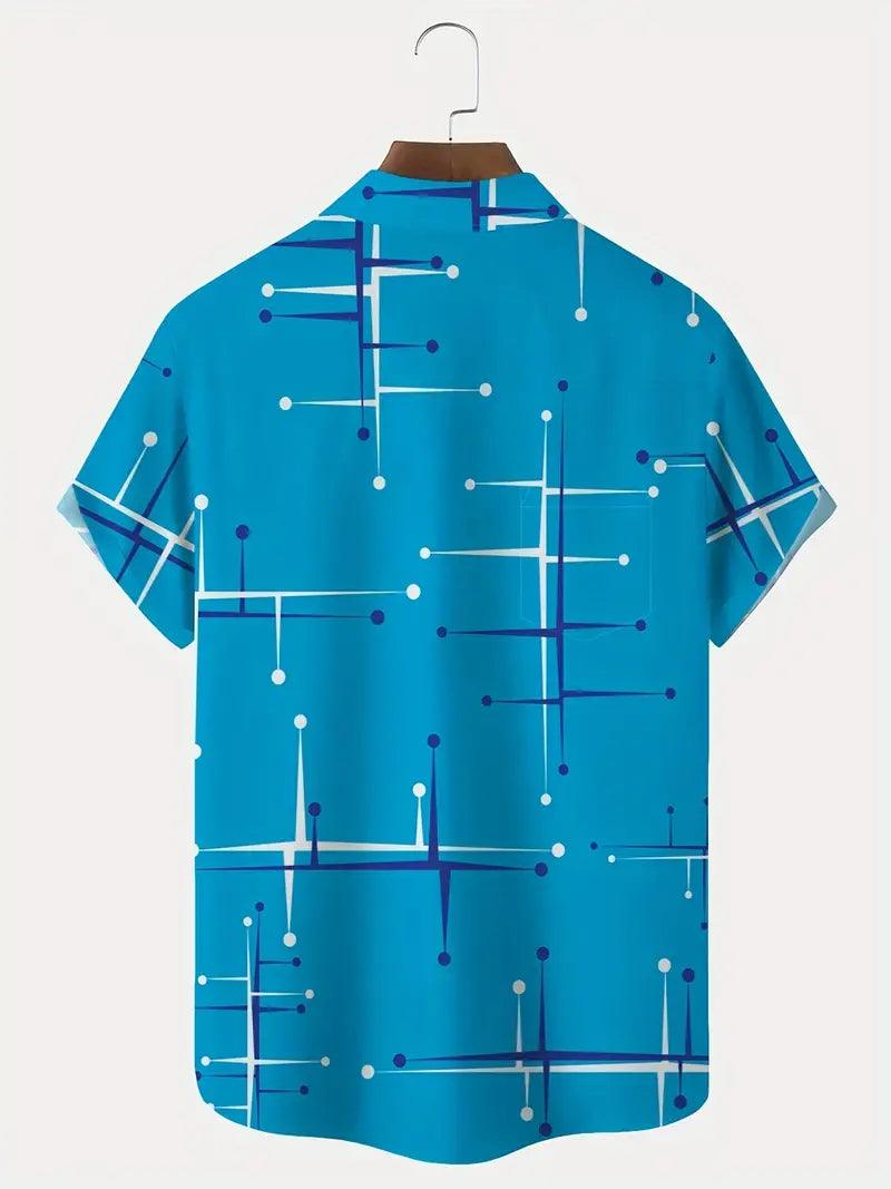 Brad – retro-grafik-print-shirt für männer - LOVEZOE