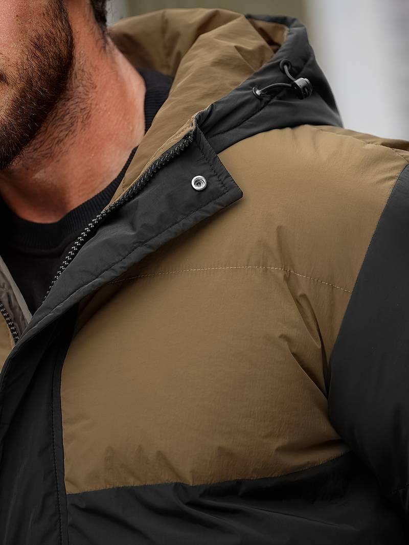 Finn – lässige, wattierte farbblockjacke für herren - LOVEZOE