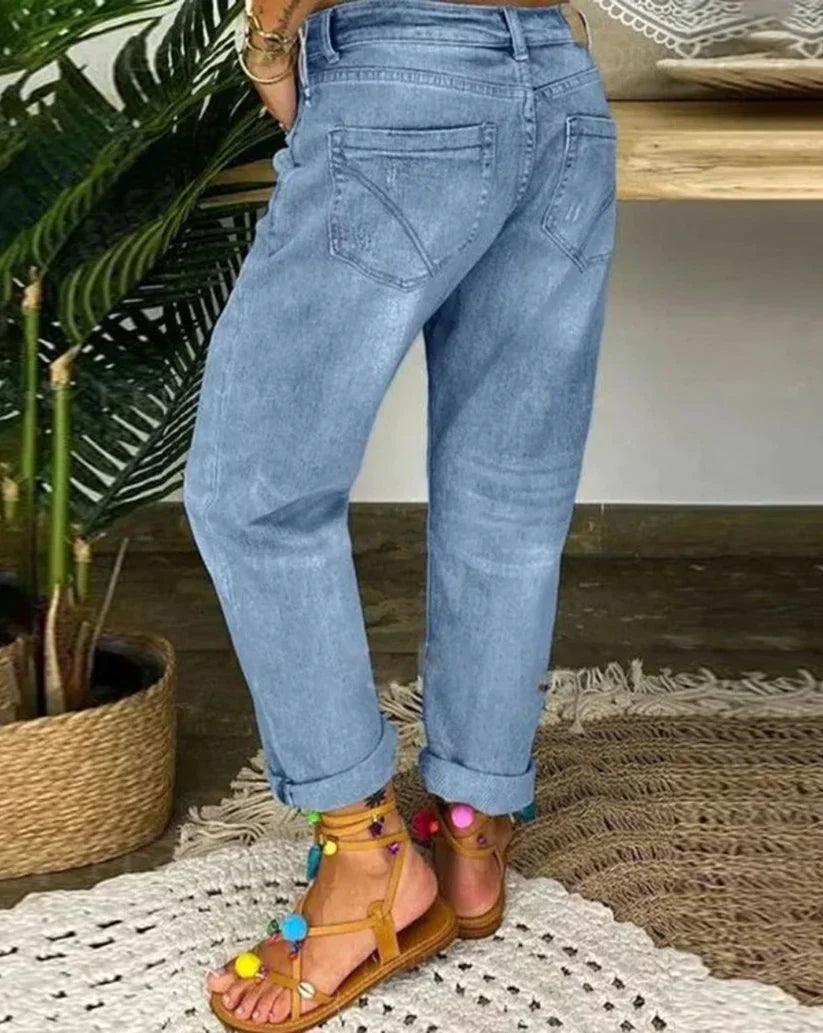 Joy – schöne jeanshose für den frühling - LOVEZOE