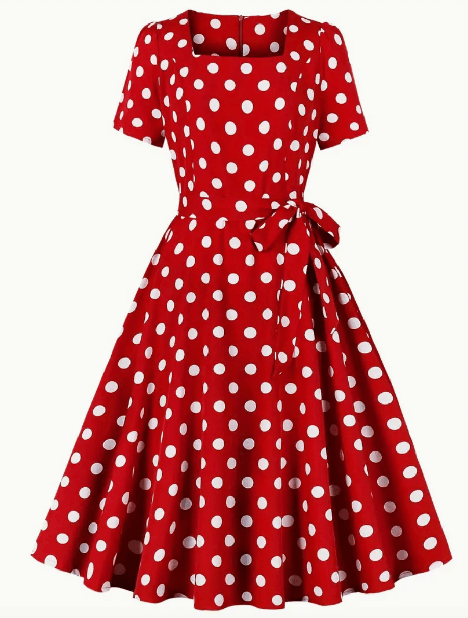 RETRO CHIC - schönes vintage polka kleid für den frühling/sommer - LOVEZOE