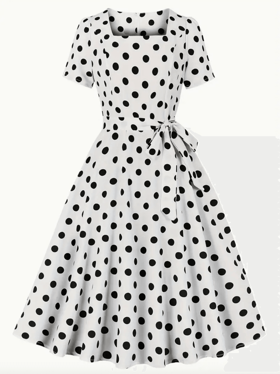 RETRO CHIC - schönes vintage polka kleid für den frühling/sommer - LOVEZOE