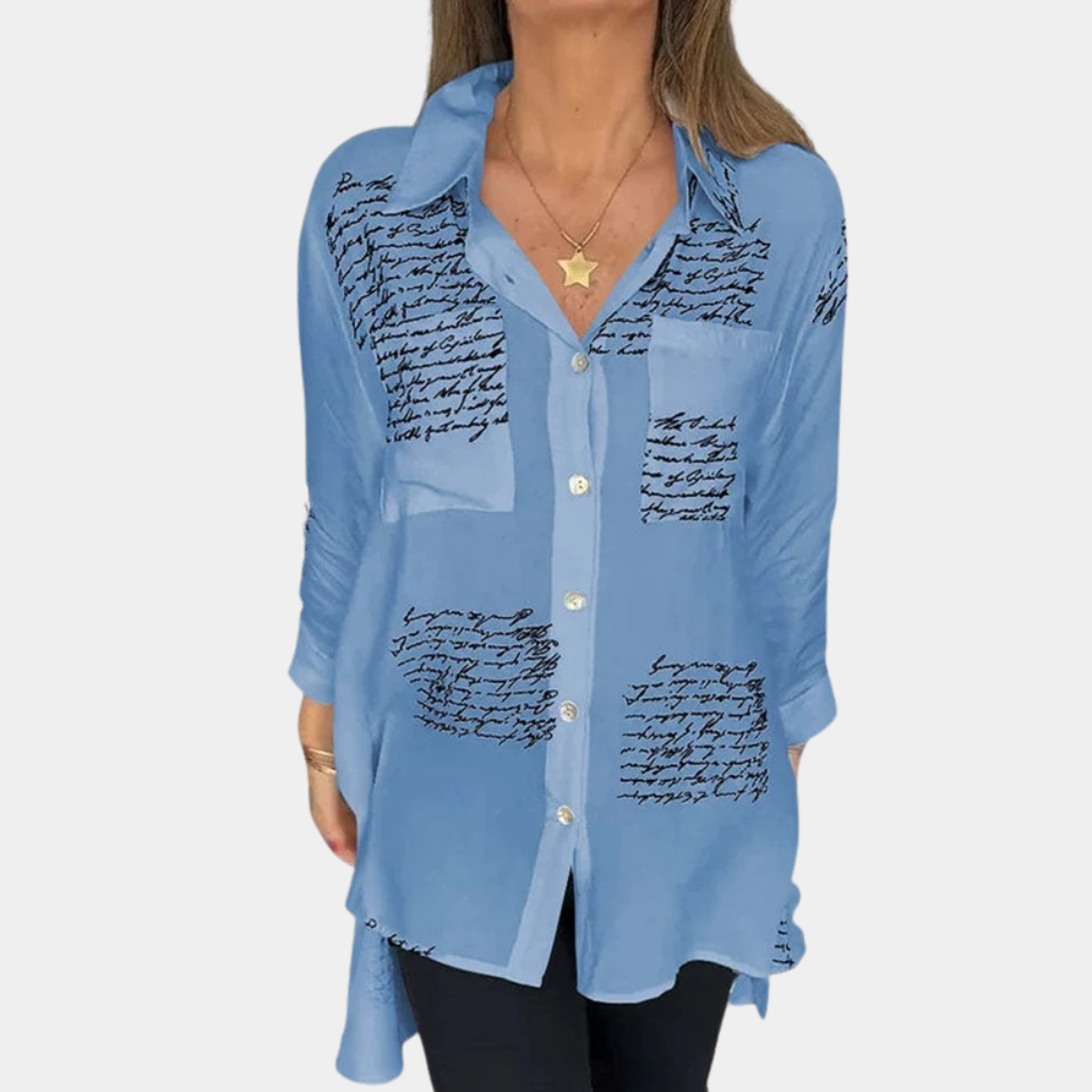 Stylisches Damenshirt mit Buchstabenprint