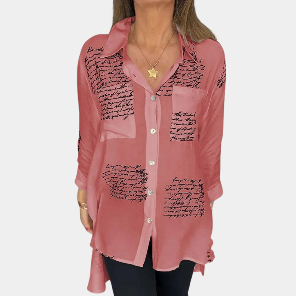 Stylisches Damenshirt mit Buchstabenprint