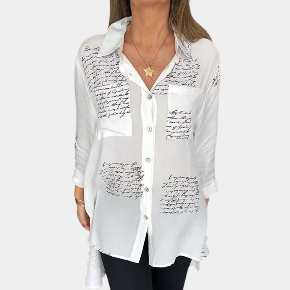 Stylisches Damenshirt mit Buchstabenprint