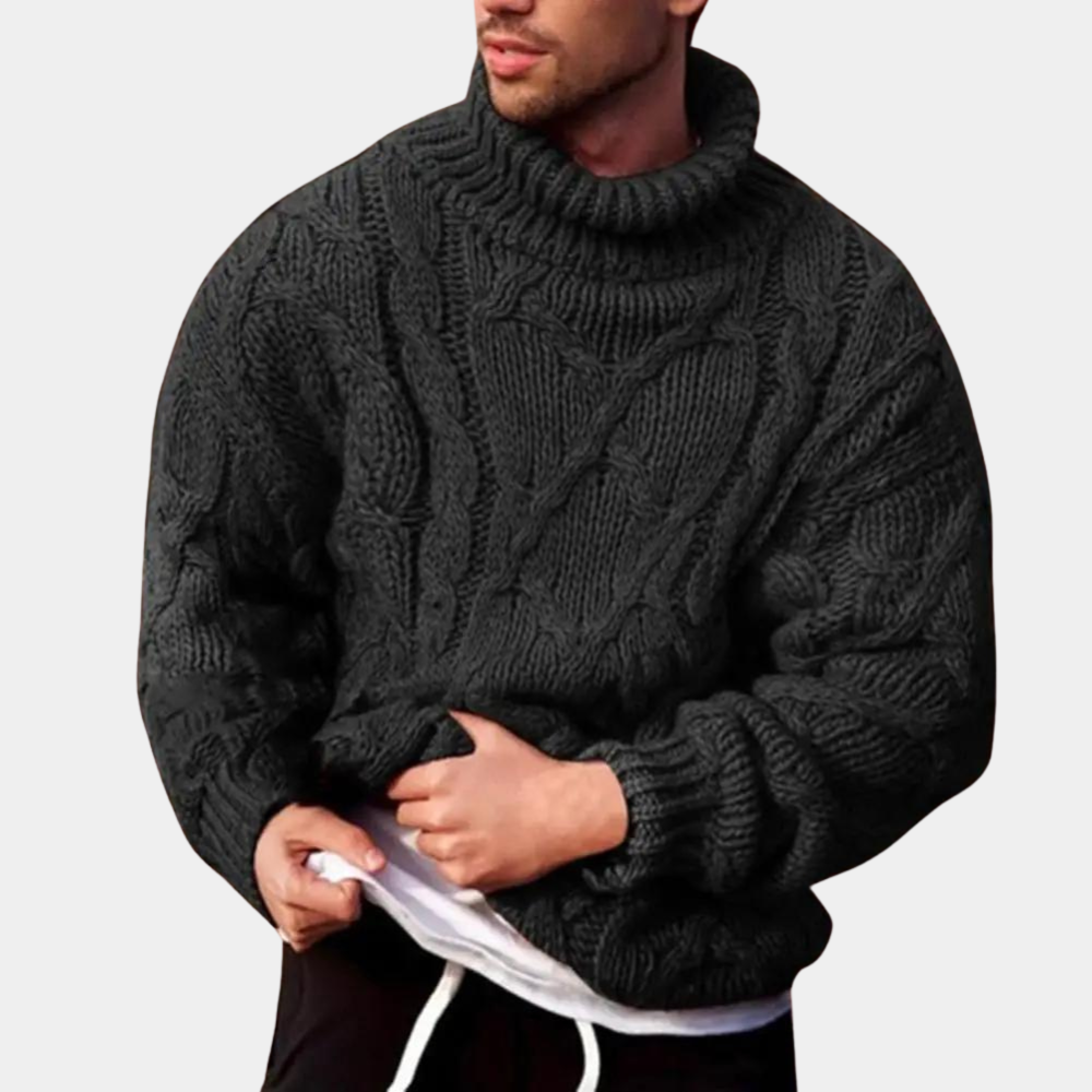 Warmer Herrenstrickpullover