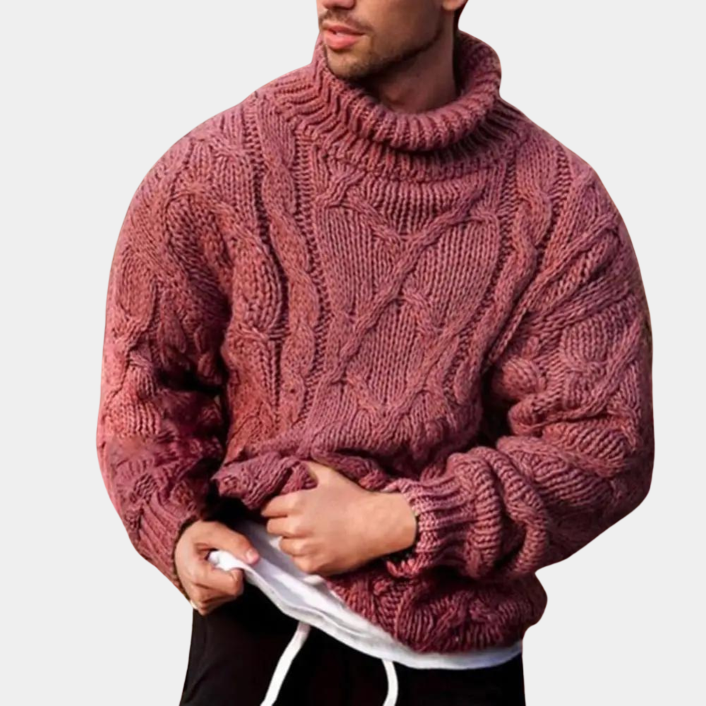 Warmer Herrenstrickpullover