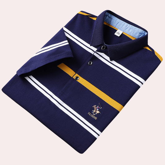 Klassisch gestreiftes Herren-Poloshirt