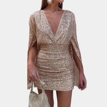 Glitzerndes Damenkleid