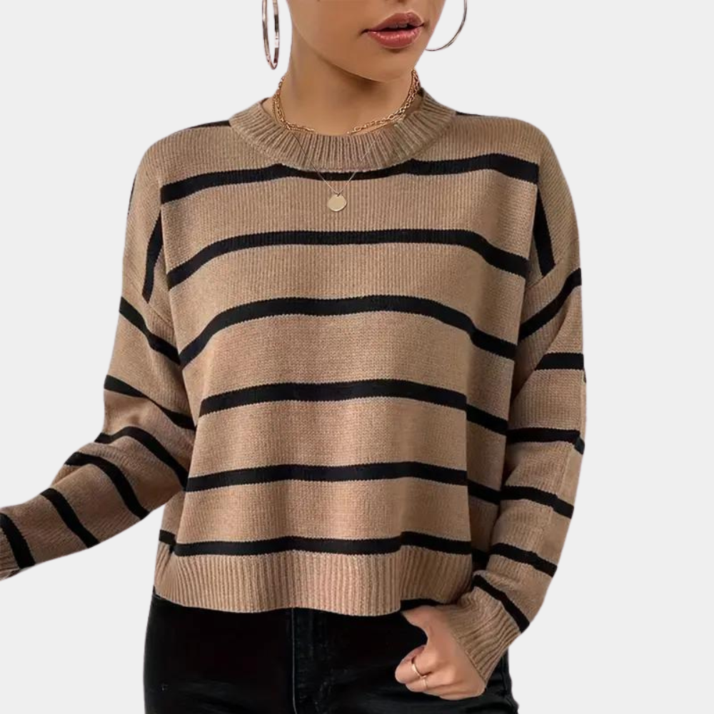 Gestreifter Pullover für Damen