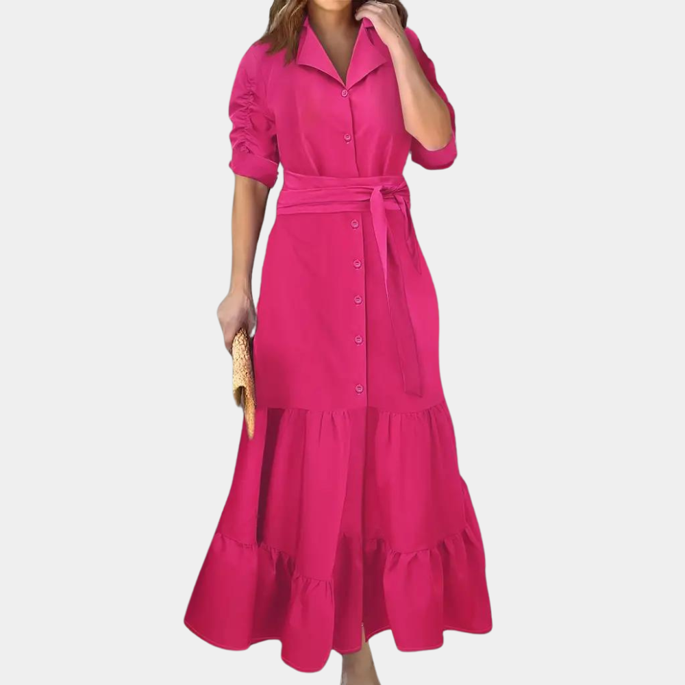 Elegantes Kleid mit Gürtel für Damen