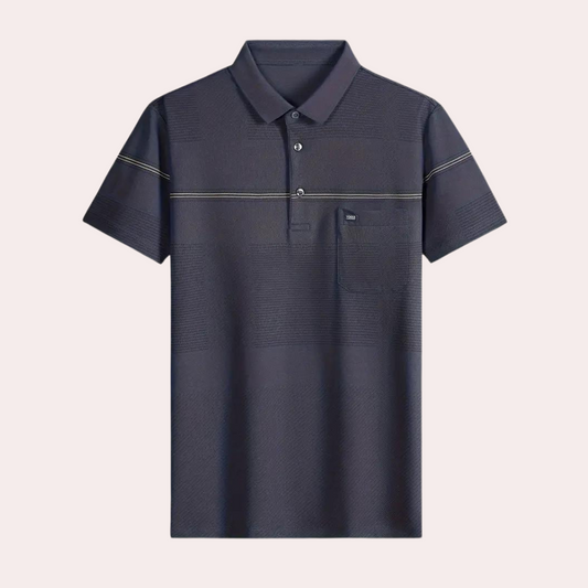 Stilvolles gestreiftes Herren-Poloshirt