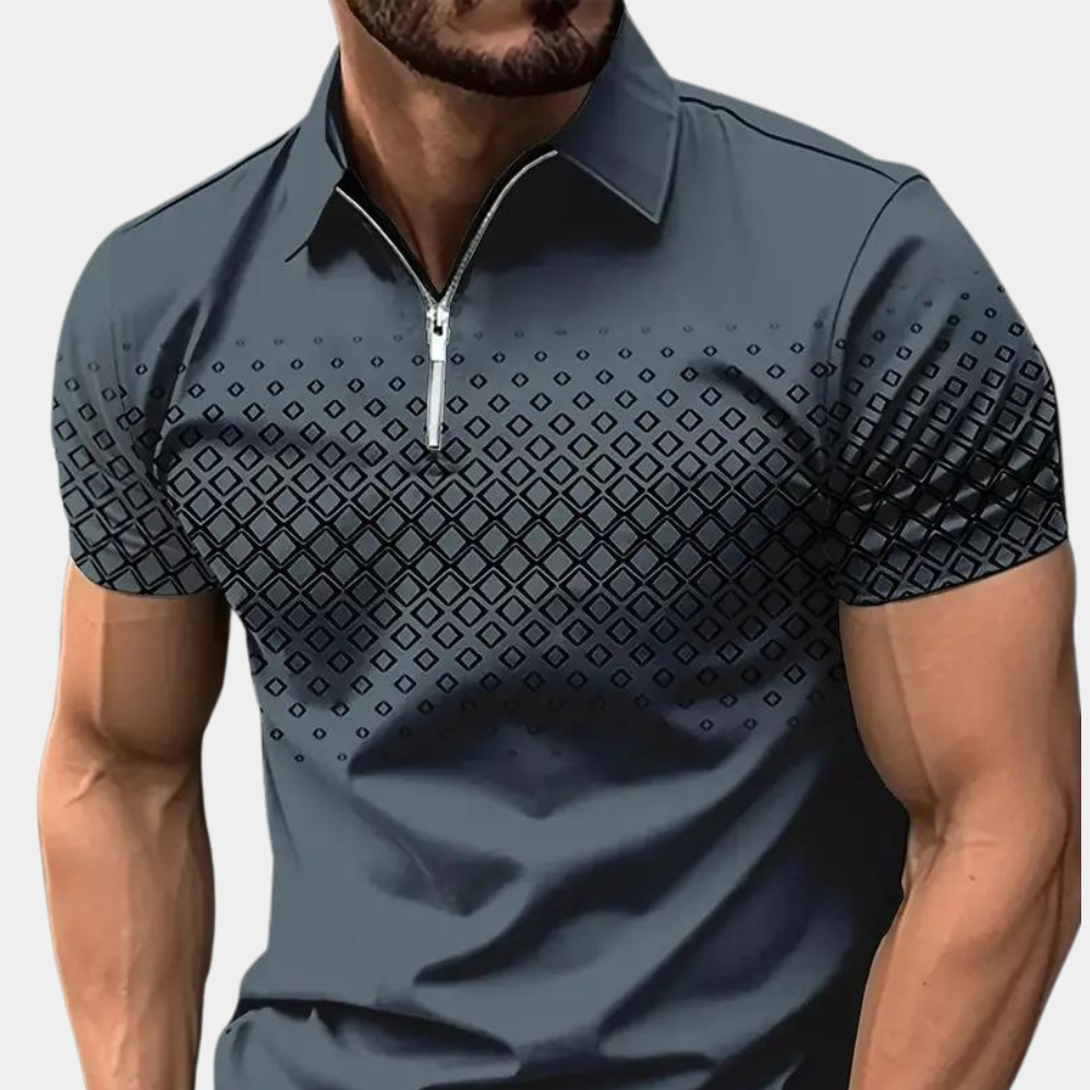 Bedrucktes Poloshirt für Herren