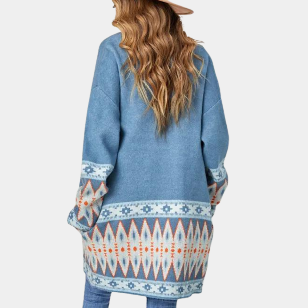 Strickjacke für Damen im Boho-Stil