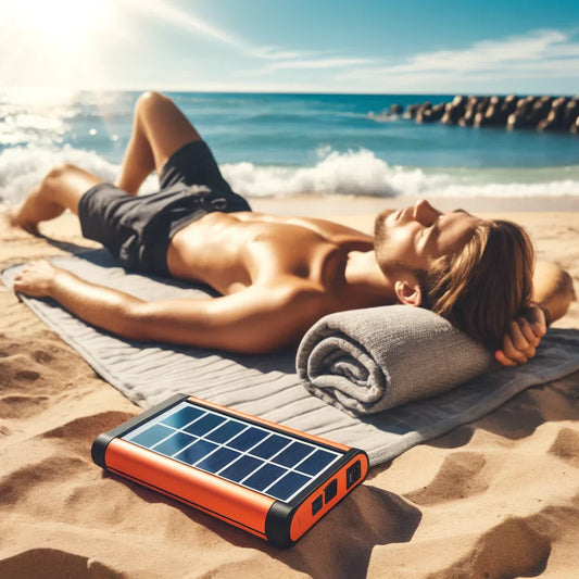 SunCharge Pro™ | Die ideale Solarstrombank für unterwegs